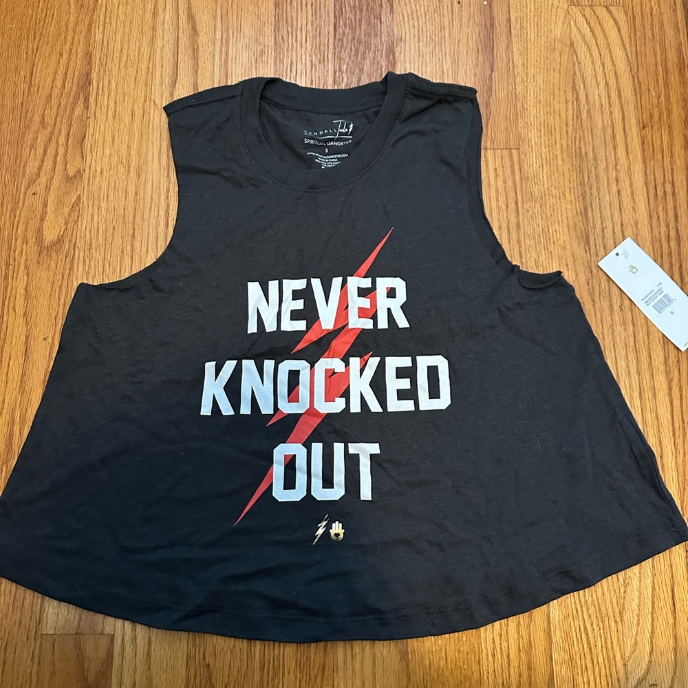 Spiritual Gangster Black 'Never Knocked Out' Muscle Tee